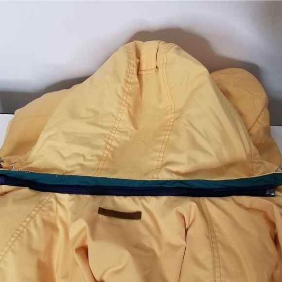 Obermeyer Parka Jacket Womens 8 Thermolite Detachable Hood Storm Flaps Yellow - Picture 12 of 15